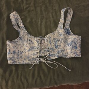 Selkie Soft Corset In Poreclain